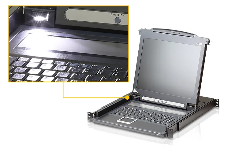 ATEN CL1000N Konsole US USB-PS/2 VGA - Rack-Zubehör, Ansicht 5