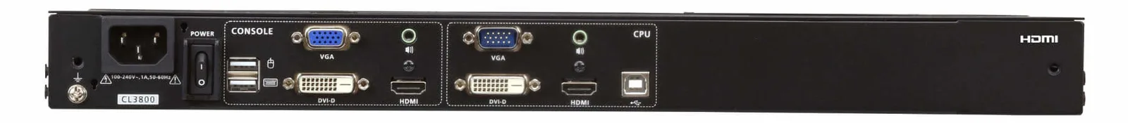 ATEN CL3800NW - 47 cm (18.5) - 1920 x 1080 Pixel - TFT-LCD - 350 cd/m² - 1000:1 - 178°, Ansicht 7