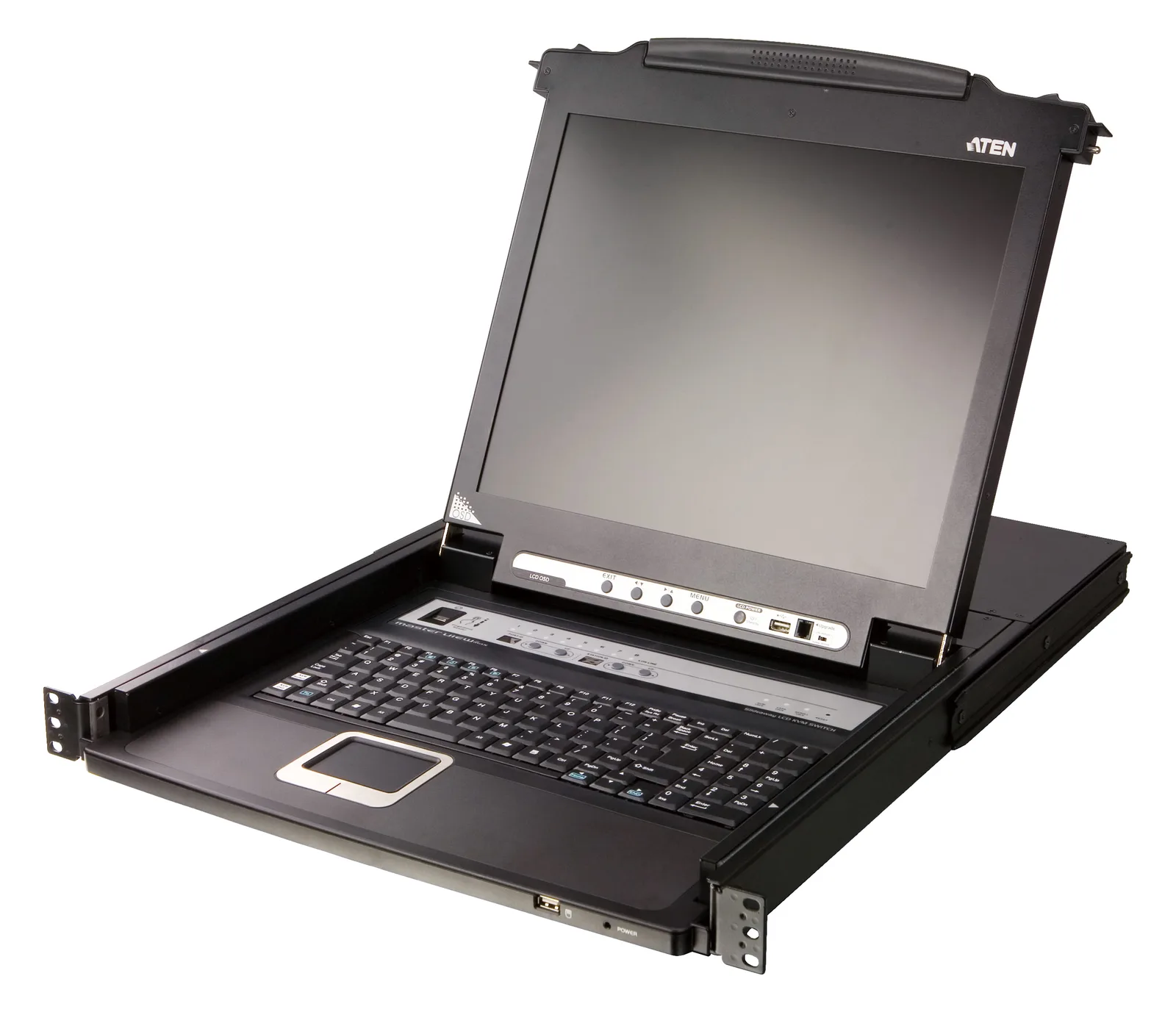 ATEN CL5708MW (GB) 8-Port 17 Wide KVM - ATEN CL5708MW 43cm wide LCD KVM Switch - USB-PS/2,VGA, Ansicht 2