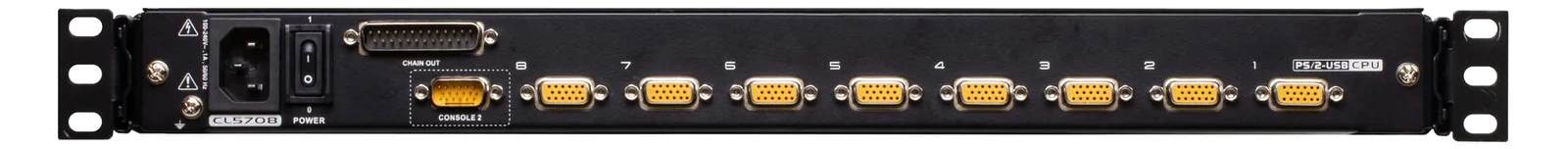 ATEN CL5708MW (GB) 8-Port 17 Wide KVM - ATEN CL5708MW 43cm wide LCD KVM Switch - USB-PS/2,VGA, Ansicht 6