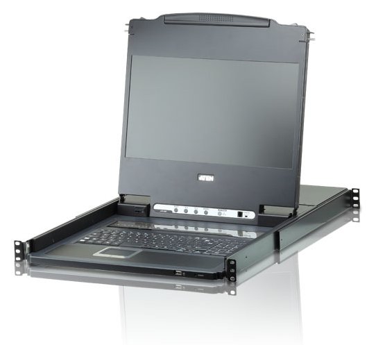 ATEN CL6708MW - KVM-Konsole mit KVM-Switch - 8 Anschlüsse - USB - Englisch - 43.9 cm (17.3)