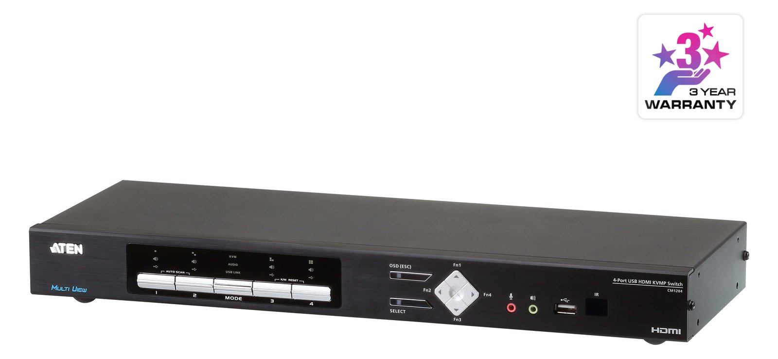 ATEN CM1284 4-Port USB HDMI Multi-View KVMP Switch