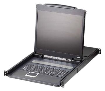 ATEN LCD KVM Switches CL1308N - KVM-Konsole mit KVM-Switch - 8 Anschlüsse - PS/2, USB - 48.3 cm (19) - CH-Layout von LumaTech