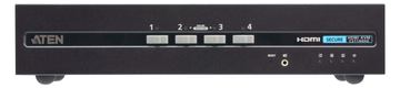 ATEN Sicherer KVM-Switch mit 4 USB-HDMI-Dual Display (PSD PP v4.0-konform) - 4K Ultra HD - 7,2 W - Schwarz von LumaTech