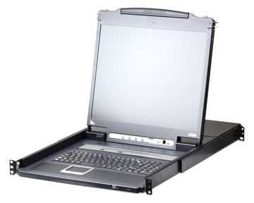 ATEN Slideaway CL5708IM - KVM-Konsole mit KVM-Switch - 8 Anschlüsse - PS/2, USB - britisch - 43.2 cm (17) von LumaTech