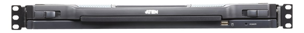 ATEN Slideaway CL5708IN - KVM-Konsole mit KVM-Switch - 8 Anschlüsse - PS/2, USB - Schweizer - 48.3 cm (19)