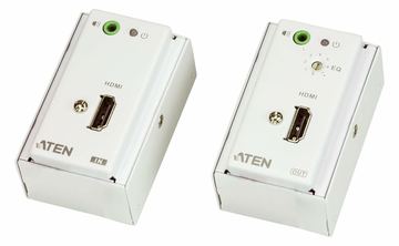 ATEN VanCryst VE807 HDMI/Audio Cat 5 Extender with MK Wall Plate, Transmitter & Receiver von LumaTech