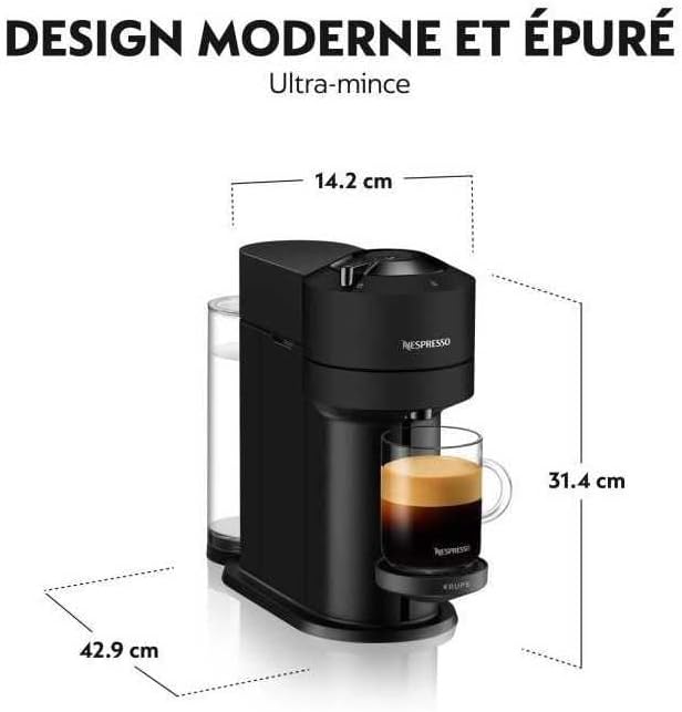 Nespresso Vertuo Next Black Mat 1,1 l - Krups Kaffeemaschine YY4606FD — Bild 2