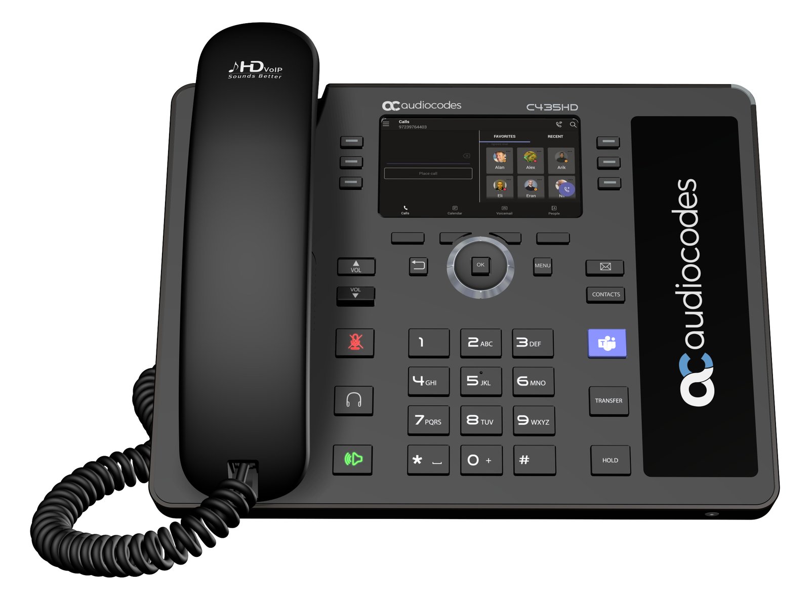 AudioCodes C435HD - VoIP-Telefon mit Rufnummernanzeige