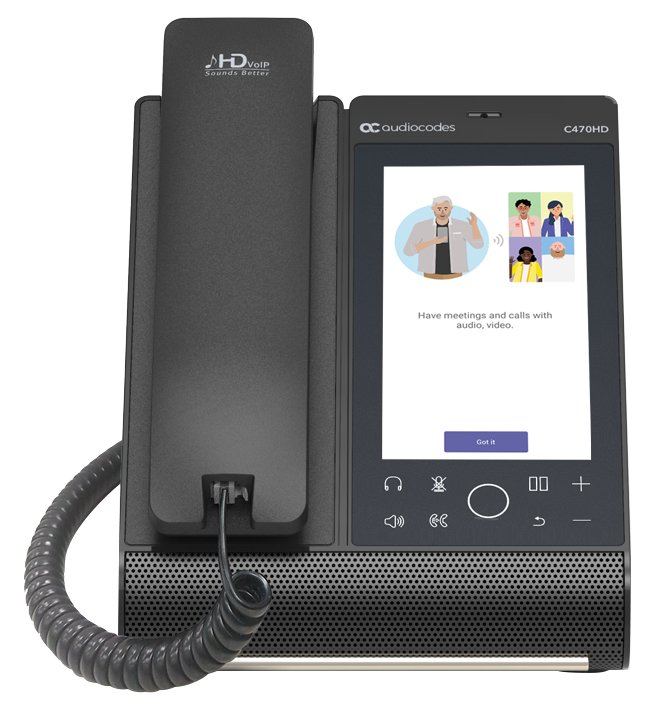 AudioCodes C470HD IP Phone - VoIP-Telefon - mit Bluetooth-Schnittstelle