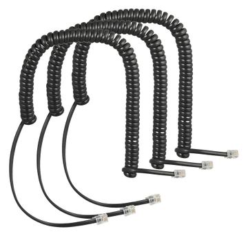 Auerswald Spiralkabel-3er-Set COMfortel-Handset von LumaTech
