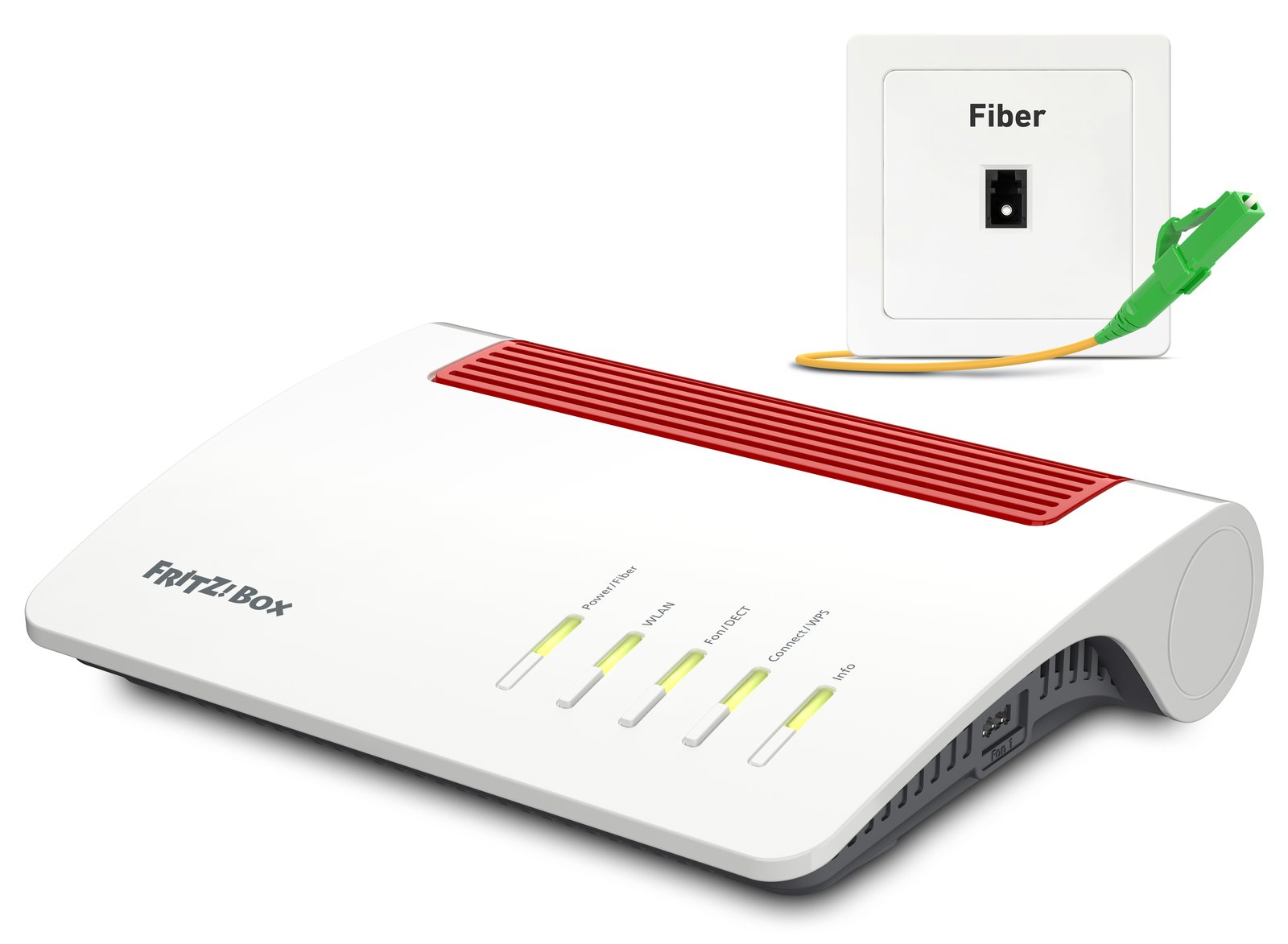 AVM FRITZ!Box 5590 Fiber - Wireless Router - Netz - GPON-Terminal / Stimmen-Karte - GigE, 2.5 GigE, GPON