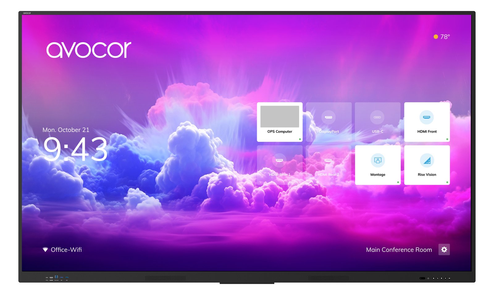 Avocor E Serie AVE-5550 140cm TOUCH 55''/3840x2160