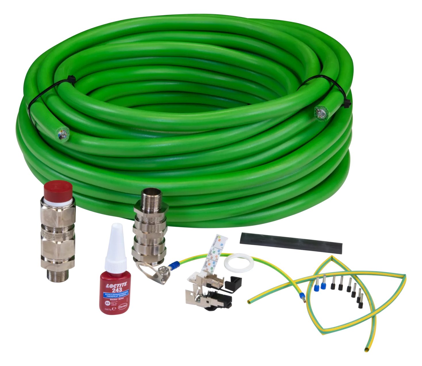 Axis ASKDP03-T Armored - Netzwerkkabel - ohne Stecker zu ohne Stecker