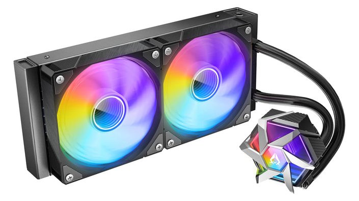 AZZA HEX 240 - All-in-One-Flüssigkeitskühler - 12 cm - 120 m³/h - Schwarz - CPU-Kühler - 34 dB