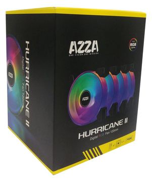 AZZA Hurricane II - Gehäuselüfter - 120 mm (Packung mit 4) von LumaTech