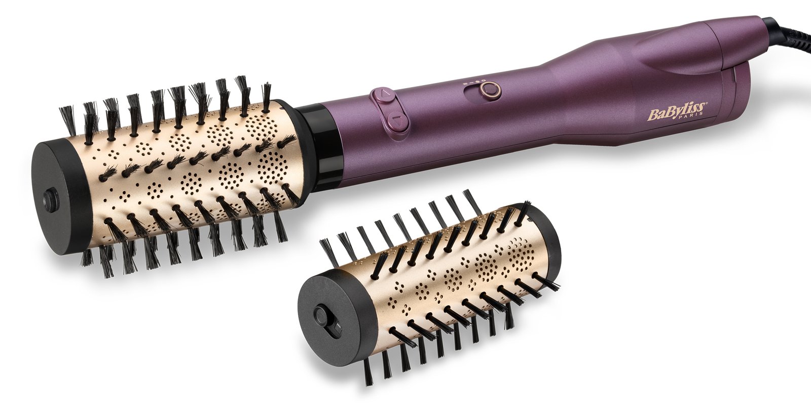 BaByliss Big Hair Dual - Heißluftbürste - Warm - Schwarz - Roségold - Violett - China - 2,5 m - 650 W