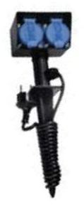 Bachmann 394.180 - 2 m - 2 AC-Ausgänge - Outdoor - IP44 - Schwarz - Blau - 230 V von LumaTech