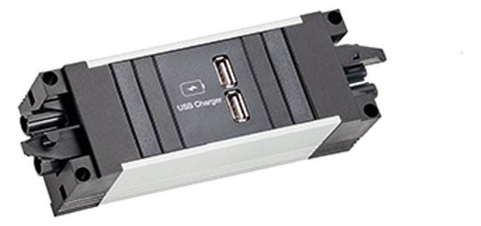 Bachmann 906.10932 - STEP ALU 1xUSB A/C 22W