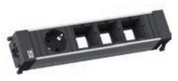 Bachmann CONFERENCE / TOP FRAME - Rahmen für Steckdosenleiste von LumaTech