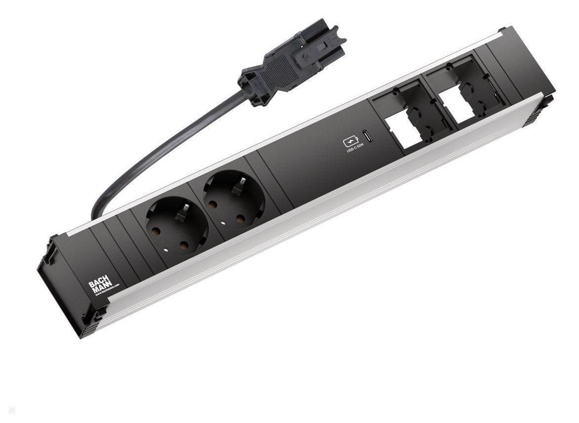 Bachmann CONI - Steckdosenleiste - Wechselstrom 250 V - Eingabe, Eingang GST18i3 - Ausgangsanschlüsse: 2