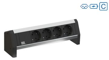 Bachmann Desk 1 - 2 AC-Ausgänge - Indoor - Typ J - Aluminium - Kunststoff - 314 mm - 1 Stück(e) von LumaTech