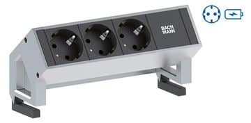 Bachmann DESK 2 - Steckdosenleiste - Wechselstrom 250 V - Eingabe, Eingang GST18 - Ausgangsanschlüsse: 1 von LumaTech