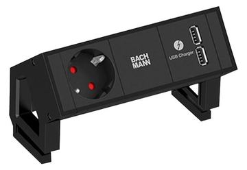 Bachmann DESK 2 - Steckdosenleiste - Wechselstrom 250 V - Eingabe, Eingang GST18/3 - Ausgangsanschlüsse: 1 von LumaTech