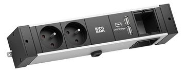 Bachmann DESK RAIL 2xUTE 1xUSB 941.002Charger 1xCM von LumaTech