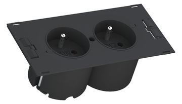 Bachmann DUE - 2 m - 2 AC-Ausgänge - Indoor - Typ E - Schwarz - 1 Stück(e) von LumaTech