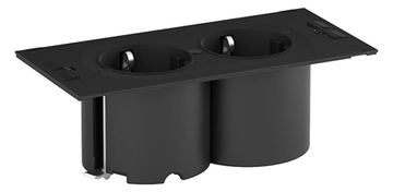 Bachmann DUE - 2 m - Indoor - Kunststoff - Schwarz - 2 AC-Ausgänge - 141 mm von LumaTech