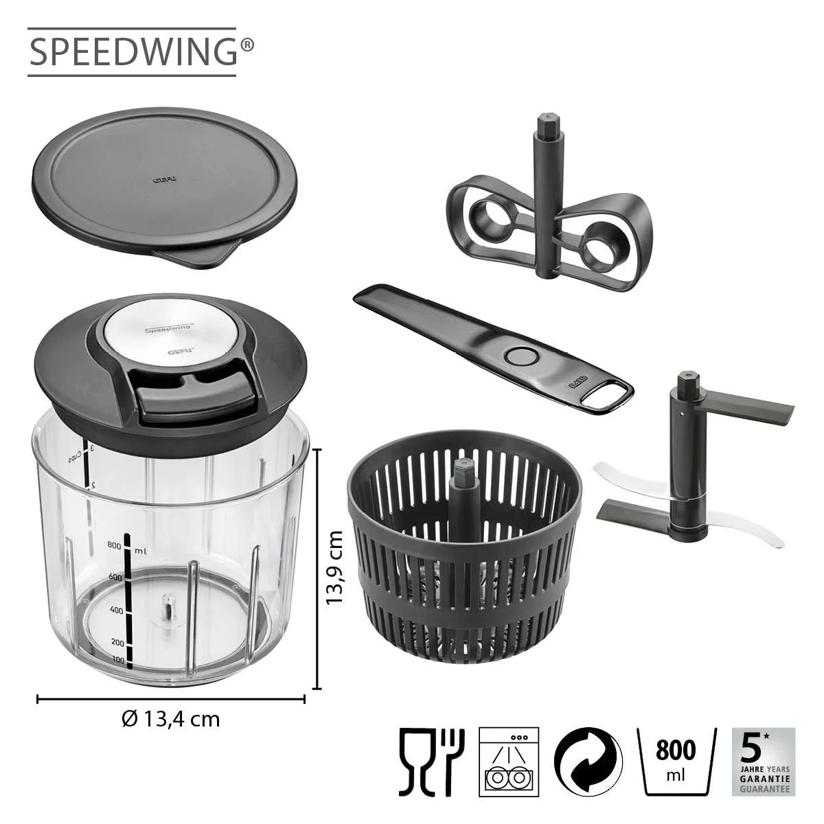 GEFU Speedwing Multizerkleinerer, Ansicht 2