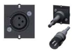 Bachmann Modulares Faceplate-Snap-In - 3 PIN XLR