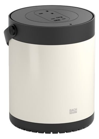 Bachmann MOV E 4xUSB A/C weiss/schwarz