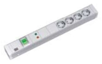 Bachmann Power Distribution Unit Aluminium - Steckdosenleiste (Rack - einbaufähig) - Weiß von LumaTech