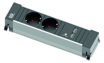 Bachmann POWER FRAME - 3-way - Steckdosenleiste - Eingabe, Eingang GST18 - Ausgangsanschlüsse: 2 von LumaTech
