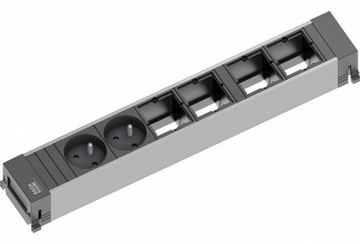 Bachmann POWER FRAME - Größe L - Steckdosenleiste - Eingabe, Eingang GST18i3 - Ausgangsanschlüsse: 2 von LumaTech