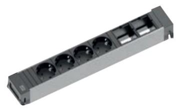 Bachmann POWER FRAME - Größe L - Steckdosenleiste - Eingabe, Eingang GST18i3 - Ausgangsanschlüsse: 4 von LumaTech