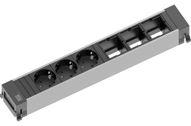 Bachmann POWER FRAME - Steckdosenleiste - Eingabe, Eingang GST18i3 - Ausgangsanschlüsse: 3 (Typ F)