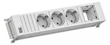 Bachmann POWER FRAME 3xCEE7/3916.7031xCM 0 2m GST18 RAL9010 von LumaTech