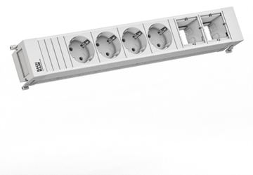 Bachmann POWER FRAME 4xCEE7/3916.7052xCM 0 2m GST18 RAL9010 von LumaTech