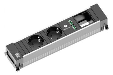 Bachmann Power Frame M 2xCEE7/3916.5041xUSB A&C 22W 1xCM 0.2m GST18 von LumaTech