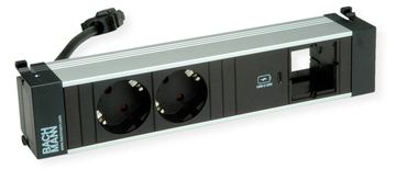 Bachmann POWER FRAME M 2xCEE7/3916.5071xUSB C 30W 1xCM 0,2m GST18 von LumaTech