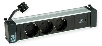 Bachmann Power Frame M 3xCEE7/3916.5061xUSB C 30W 0.2m GST18 von LumaTech