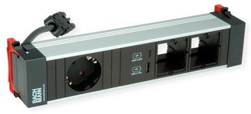Bachmann POWER FRAME Medium 1x CEE7/7 2xCM 1xUSB A/C Charger von LumaTech