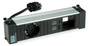 Bachmann Power Frame S 1xCEE7/3916.5031xCM 1xUSB 22W 0.2m GST18 von LumaTech