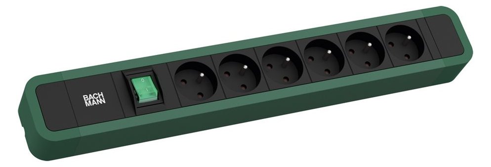 Bachmann PRIMO 2 6xUTE 350.2221xSchalter 2 0m CEE7/7 RAL6028