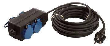 Bachmann Steckdosenleiste - Wechselstrom 230 V - 3500 Watt - Ausgangsanschlüsse: 4 (4 x CEE 7/3) von LumaTech