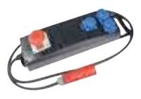 Bachmann Steckdosenleiste - Wechselstrom 400 V - Eingabe, Eingang CEE 7/4 - Ausgangsanschlüsse: 3 (3 x CEE 7/4) von LumaTech