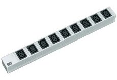 Bachmann Steckdosenleiste (Rack - einbaufähig) - Ausgangsanschlüsse: 9 (IEC 60320 C13)